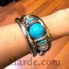 Brazalete-de-seroiente-Modelo-2.-Plateado-con-turquesa