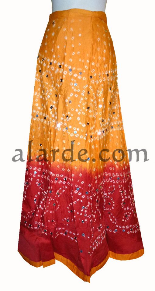 Falda-Gypsy-Jaipur-Modelo-6.-Naranja-y-rojo.