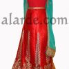 Traje-bollywood-lengha-Modelo-47-Rojo-y-verde.