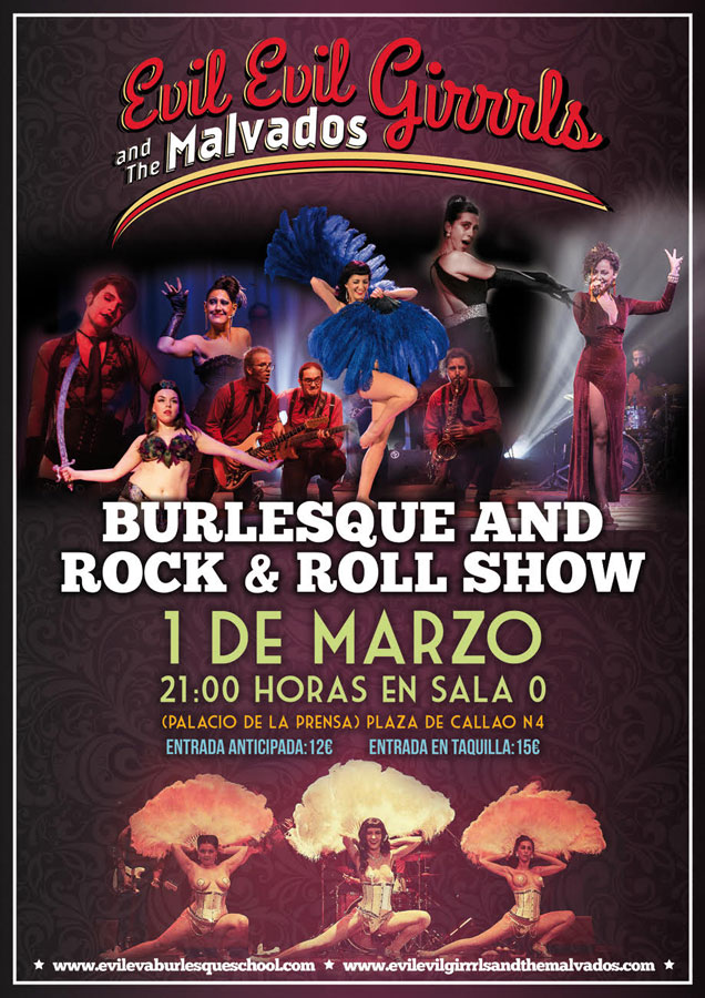 Evil Evil Girrrrrls and the Malvados en Madrid