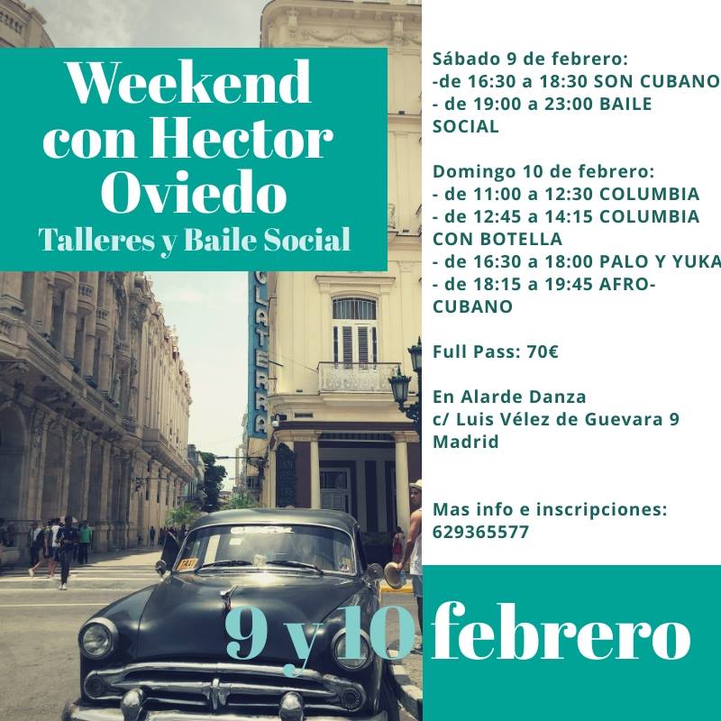 Talleres con Hector Oviedo y Baile Social en Madrid