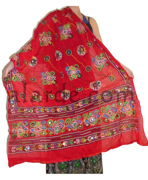 dupatta-con-espejos-rojo