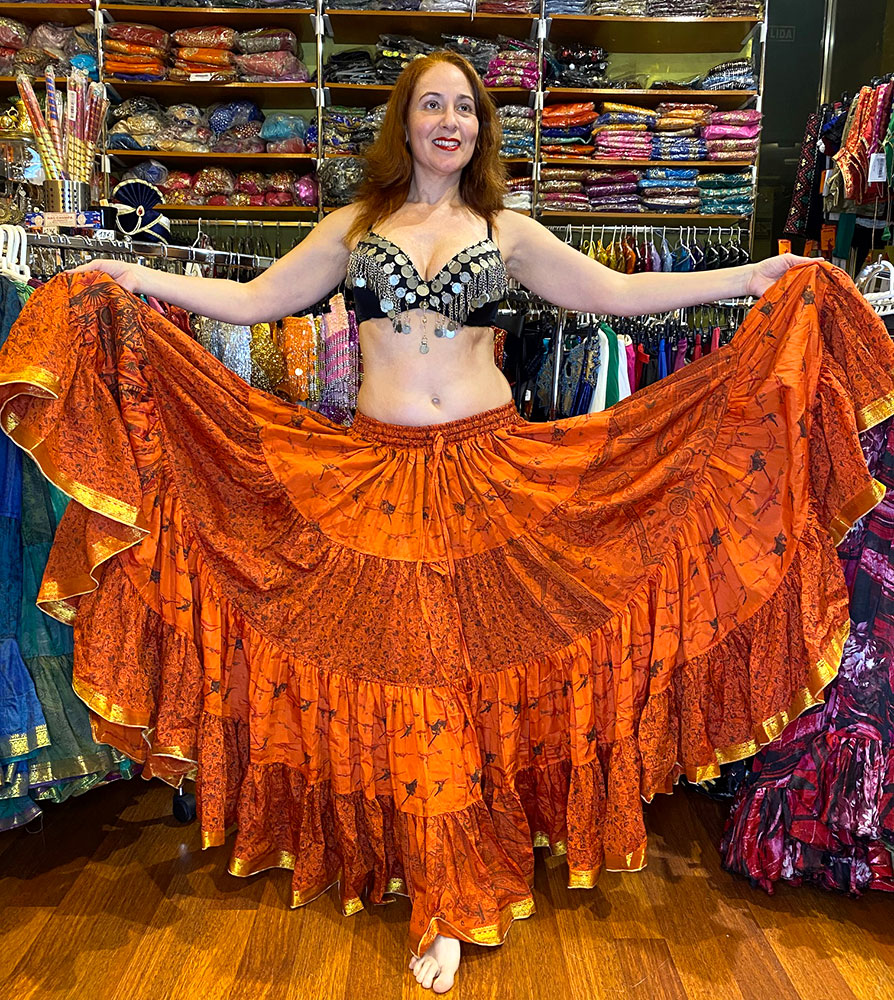 falda-tribal-silk-sari