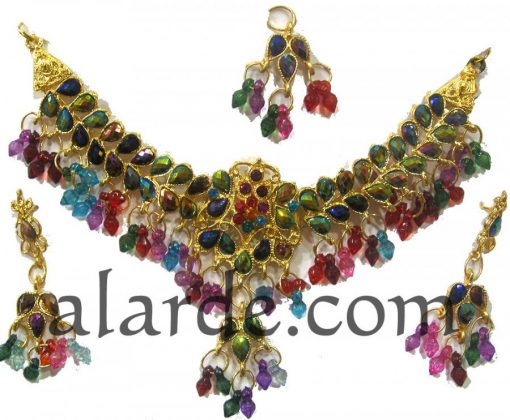 Conjunto joyería multicolor